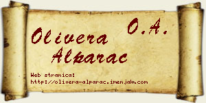 Olivera Alparac vizit kartica